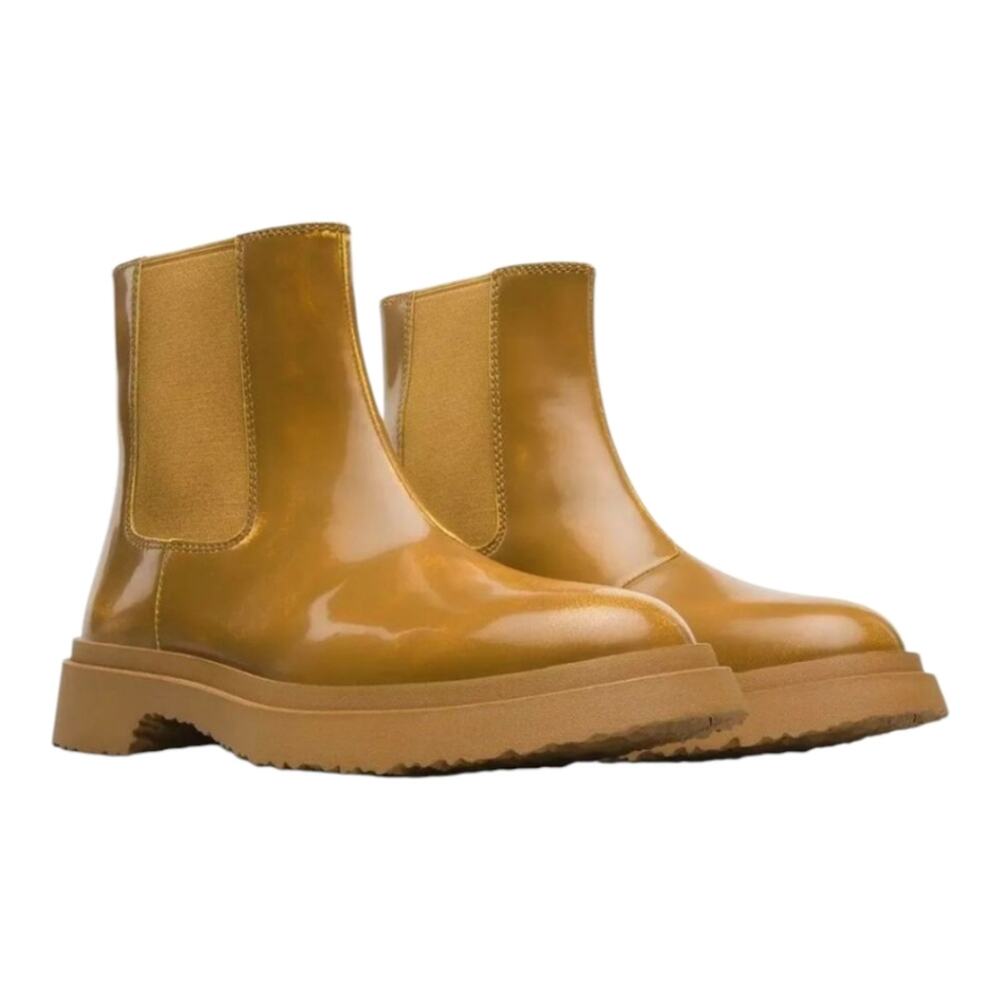 Camper Womens Walden Multicolor Leather Chelsea Ankle Boots Yellow Size 36, US 6